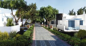 Outside of the hotel Elba Lanzarote Royal Village Resort