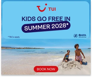 TUI Free Child Place Holidays Summer 2028